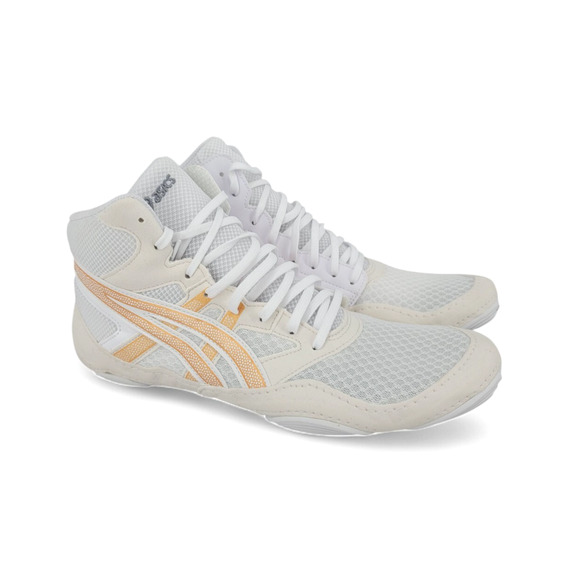ASICS Snapdown 4 Wrestling Shoes Mens Size 11 White Pure Gold – Mat Grip Comfort - Picture 1 of 6
